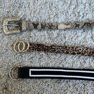 Three different belts